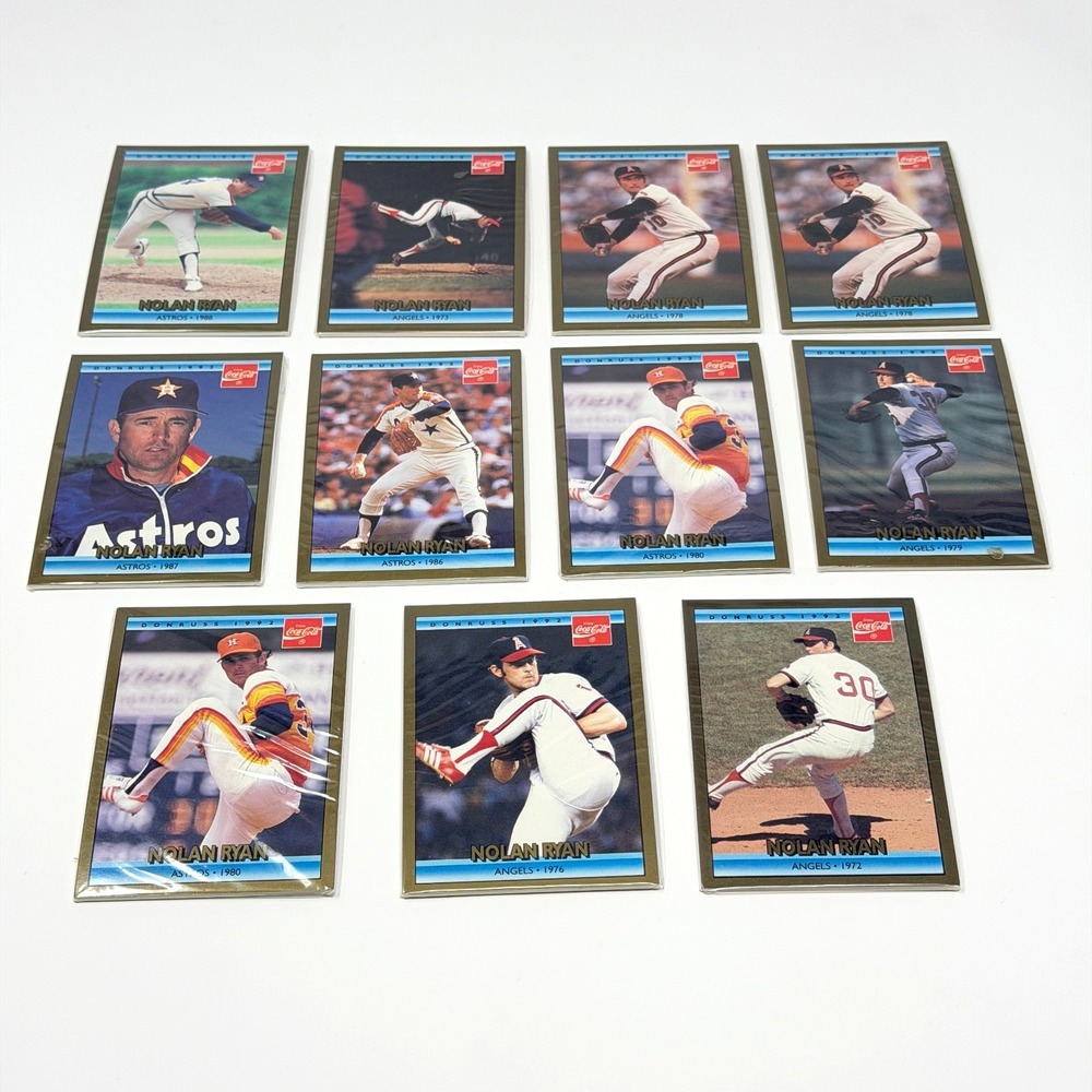 Donruss Nolan Ryan 1992 Coca Cola Series 11 Sealed Pack Lot